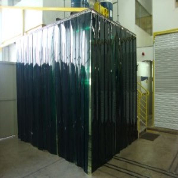 cortina para biombo de solda