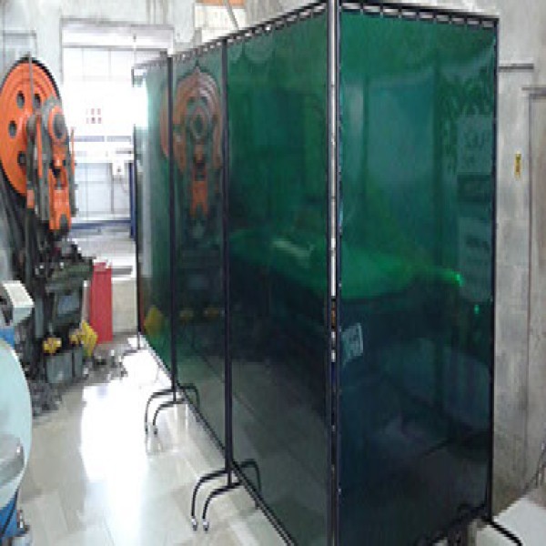 cortina para biombo de solda