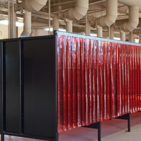 cortina para biombo de solda
