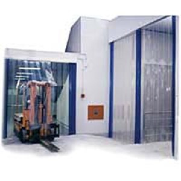 cortinas de PVC em tiras