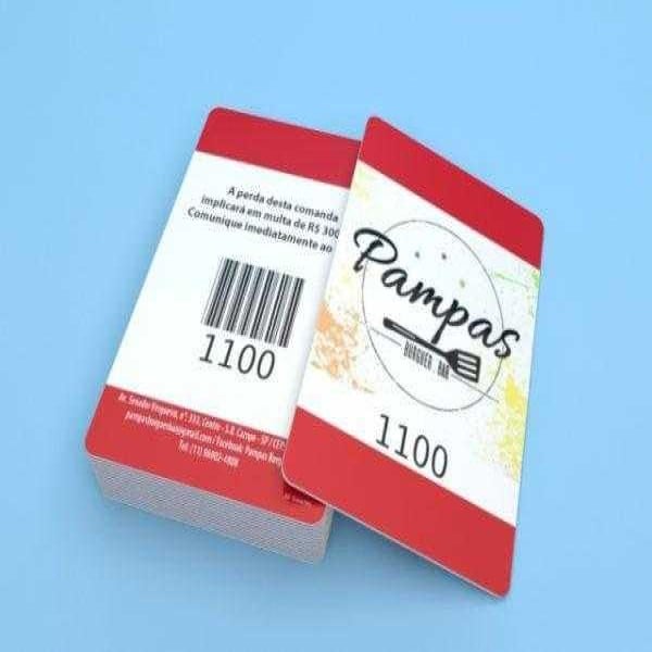 Comanda em pvc para consumo