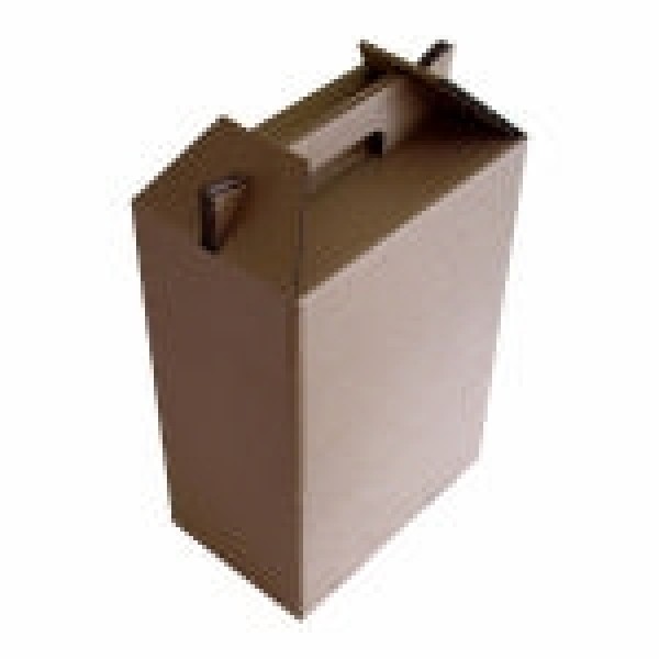Caixa de papelão tipo maleta