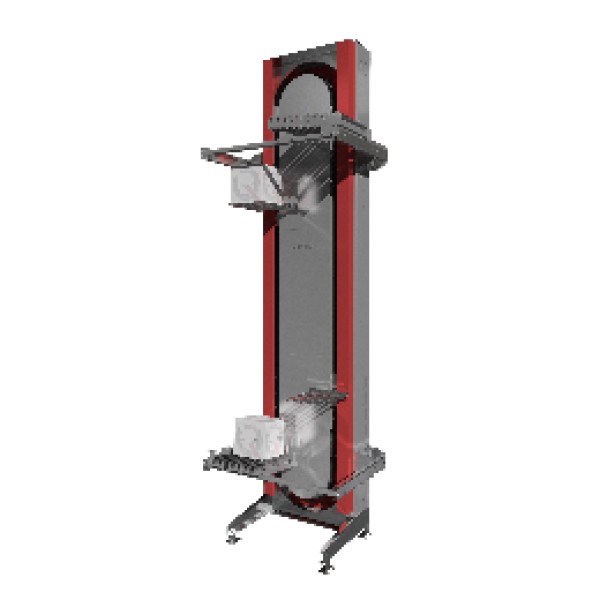 Mesa elevadora com esteira transportadora