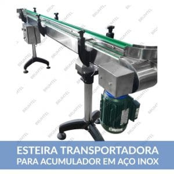 Mesa elevadora com esteira transportadora