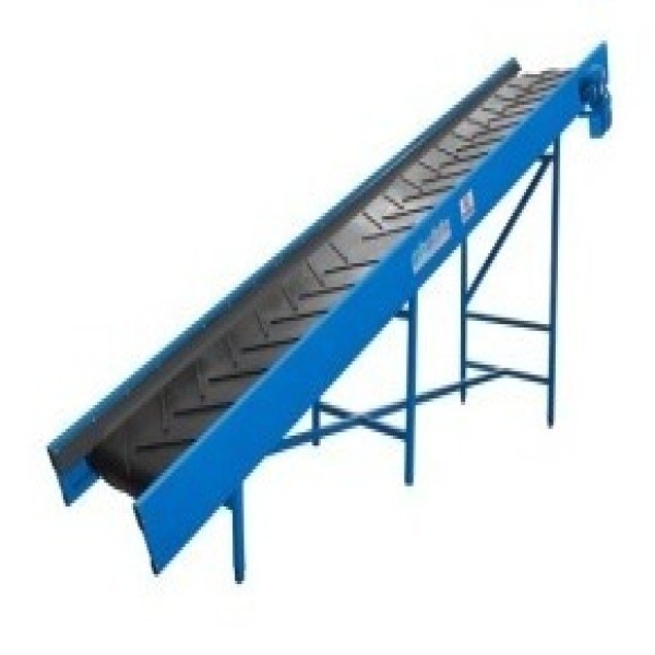 Mesa elevadora com esteira transportadora