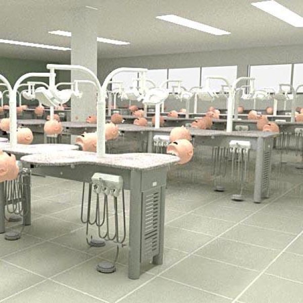 Bancada para laboratório para faculdade