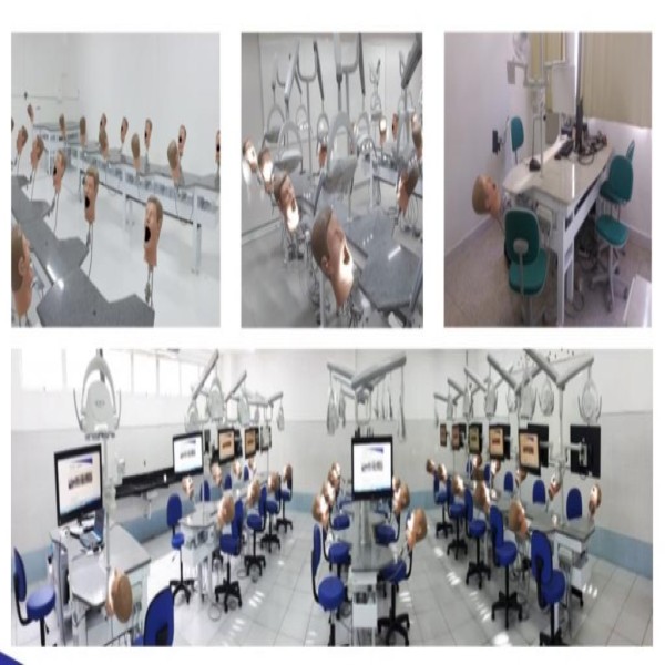 Bancada para laboratório para faculdade