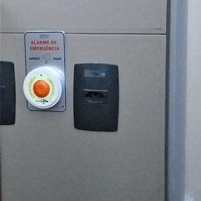 Alarmes monitorados sem fio para limpeza