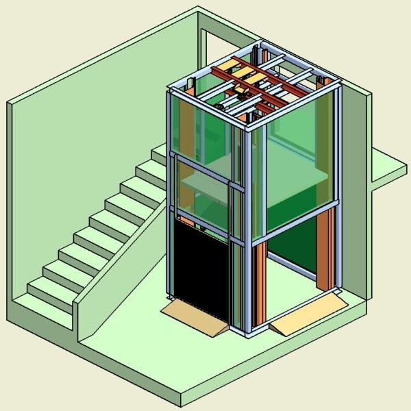 Projeto de elevador de monta carga