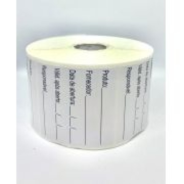 Etiqueta em papel couché