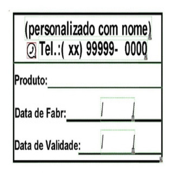 Etiqueta para data de validade