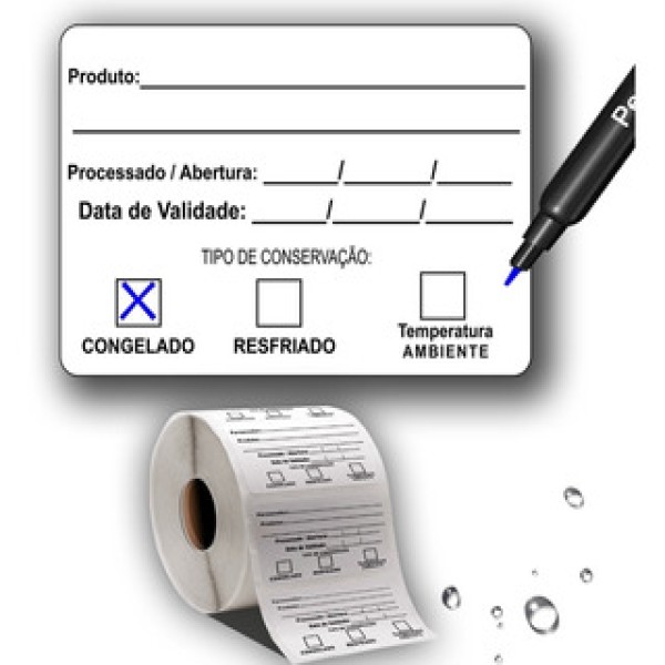 Etiqueta para data de validade