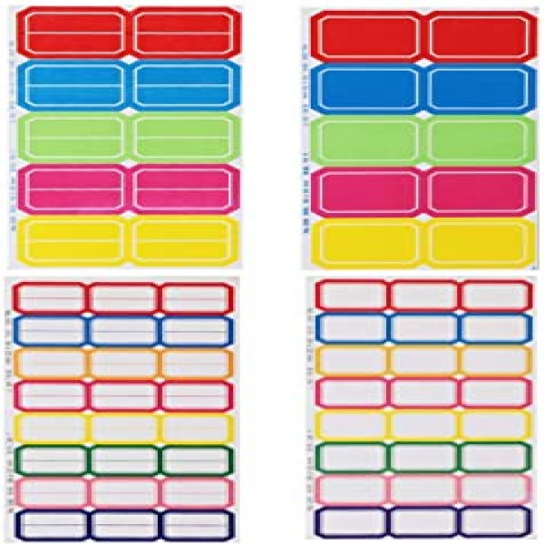 Etiquetas adesivas coloridas