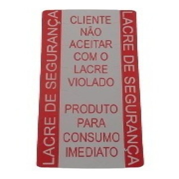 Etiquetas adesivas lacre de segurança