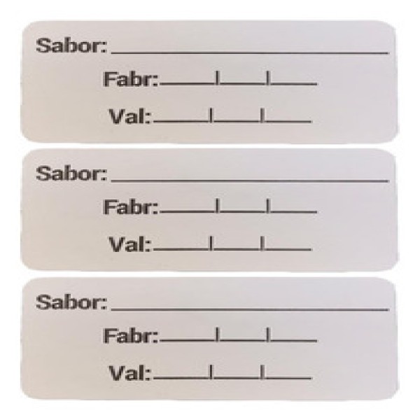 Etiquetas de validade para alimentos