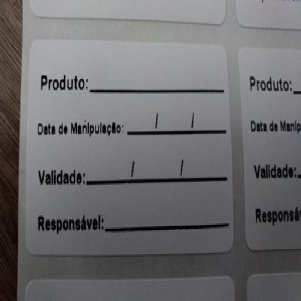 Etiquetas de validade para alimentos