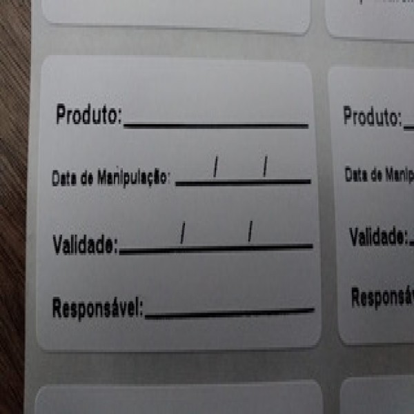 Etiquetas de validade para alimentos