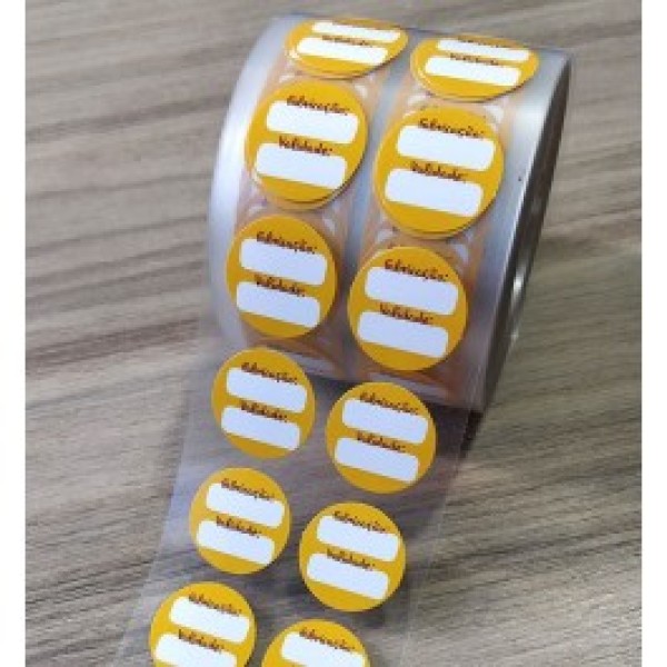 Etiquetas para frascos plásticos