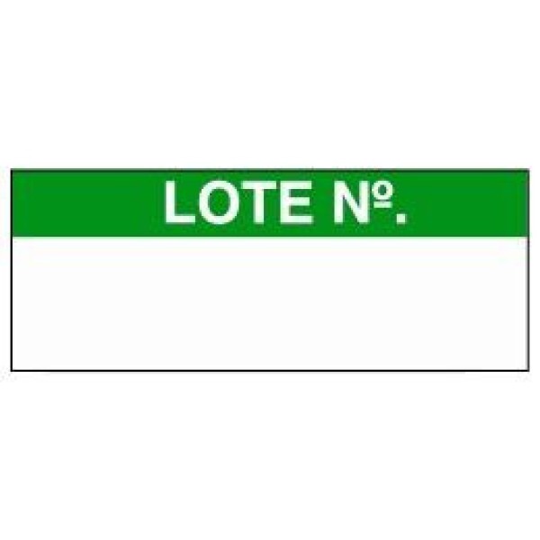 Etiquetas para identificação de lote