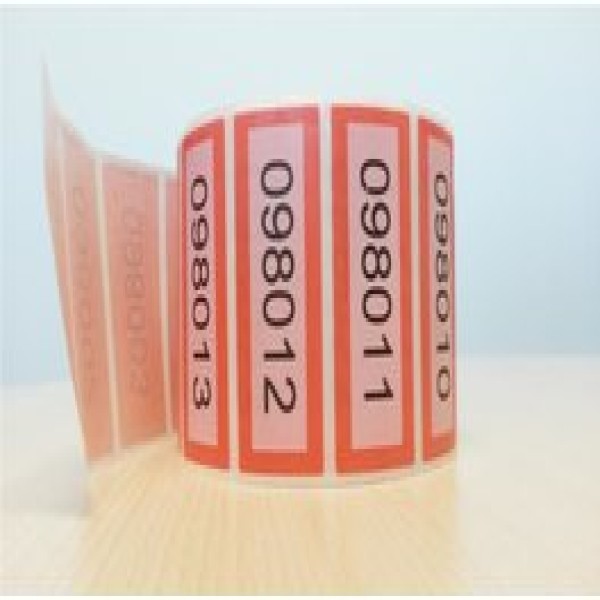 Rolo de etiquetas adesivas personalizadas