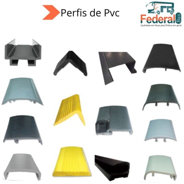 Perfil pvc para degrau amarelo