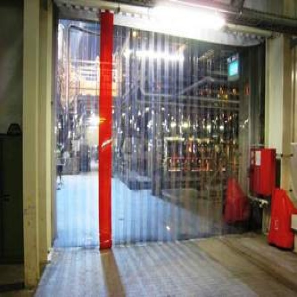 Cortina de PVC para câmara frigorífica