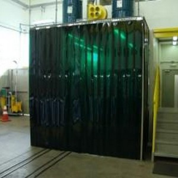 Cortina para biombo de solda