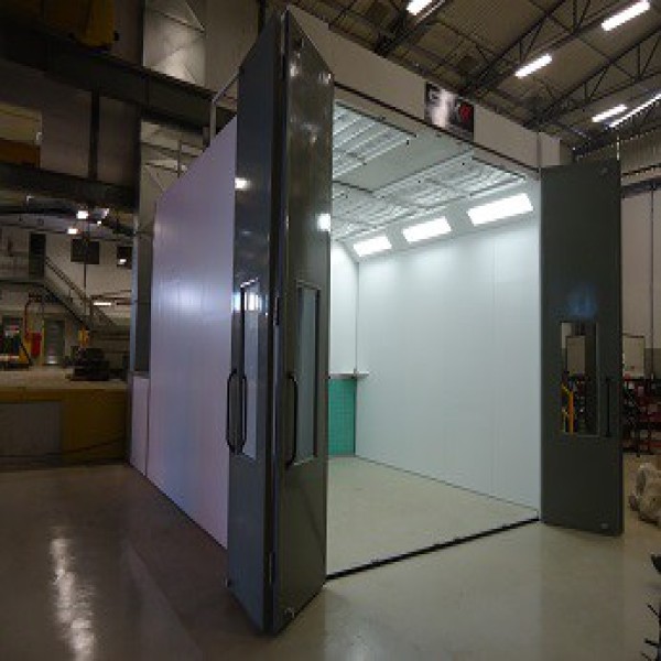 Cortina para cabine de pintura