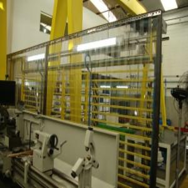 Cortina plastica para porta industrial