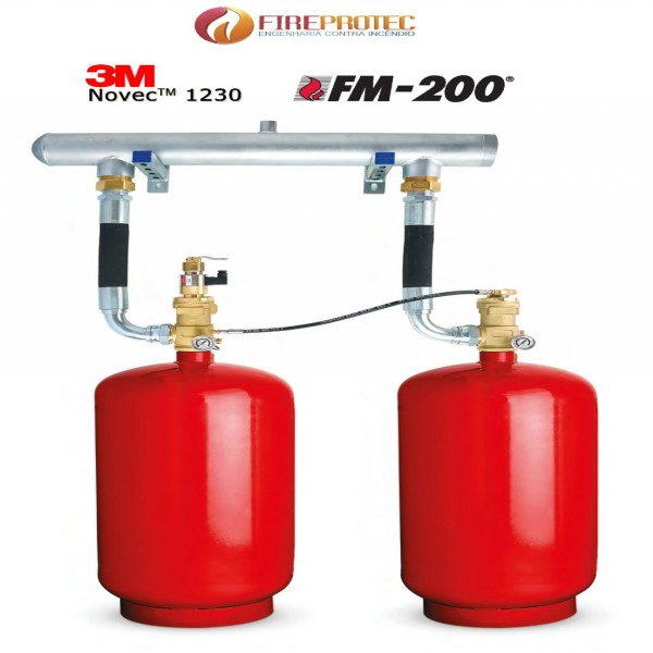 Sistema fixo de gás FM-200 para cpd