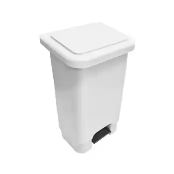 lixeira com pedal preta