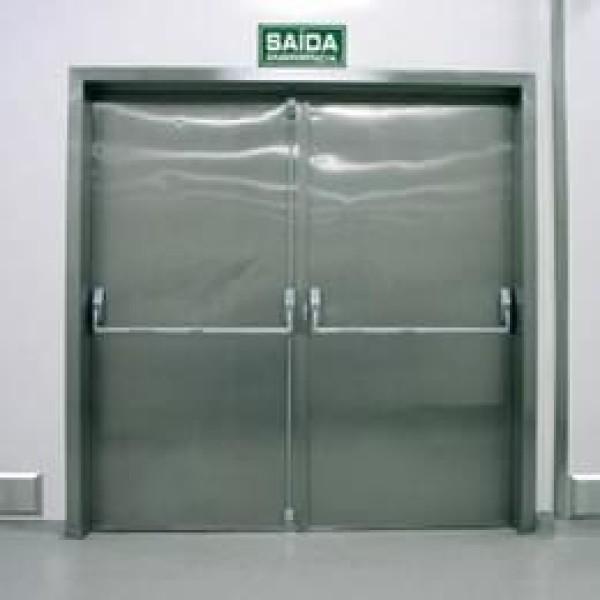 Porta corta fogo dupla