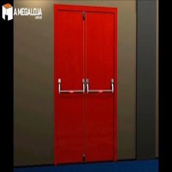 Porta corta fogo dupla