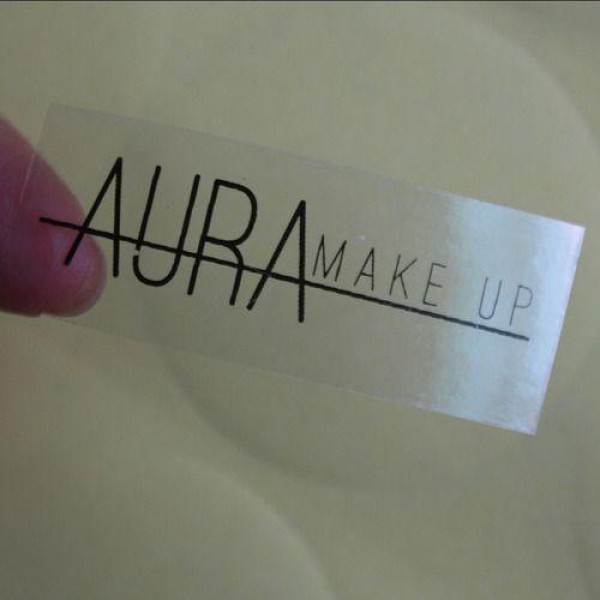 etiqueta adesiva transparente personalizada