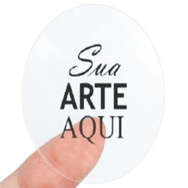 etiqueta adesiva transparente personalizada