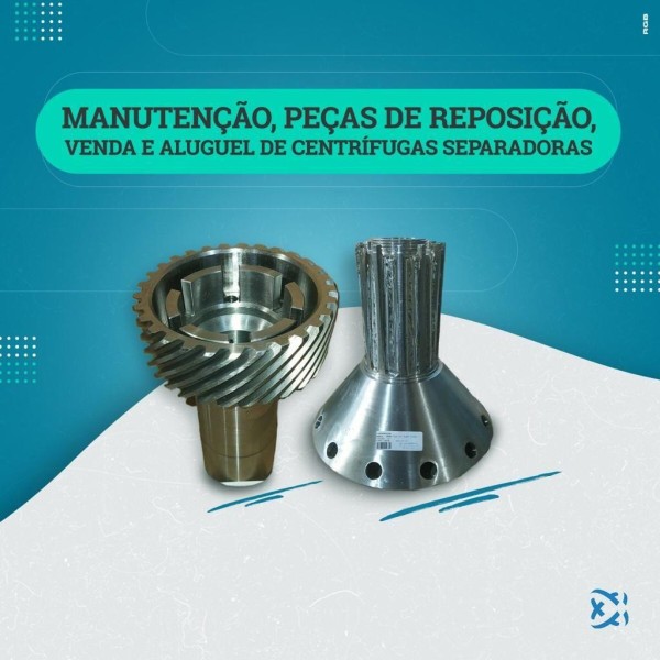 Peças de reposição para separadora centrífuga