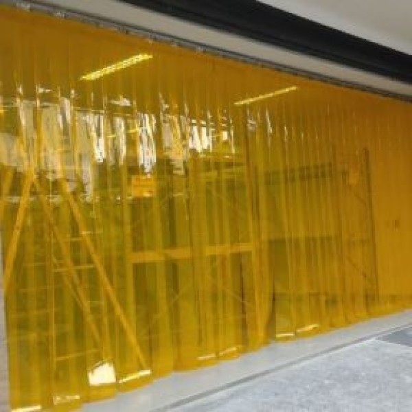 Cortina pvc amarela preço