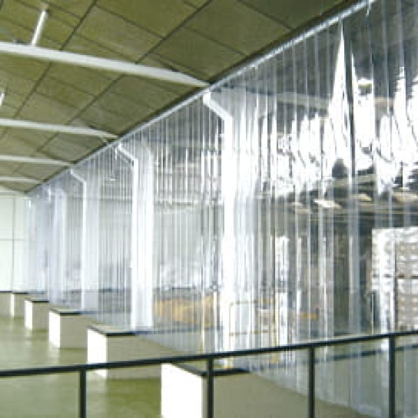 Cortina pvc transparente industrial