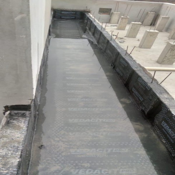 Impermeabilização de calhas de concreto
