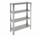 estante lisa inox