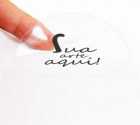 etiqueta vinil transparente em sp