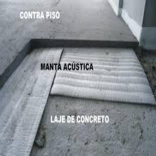 Manta acústica para piso