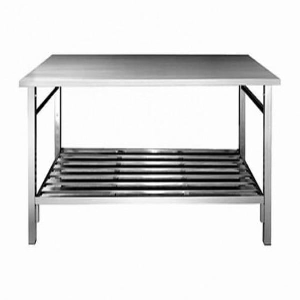 Mesa de aço inox para cozinha industrial