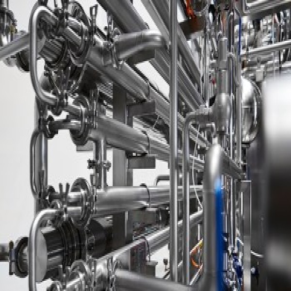 montagem de tubulação de inox