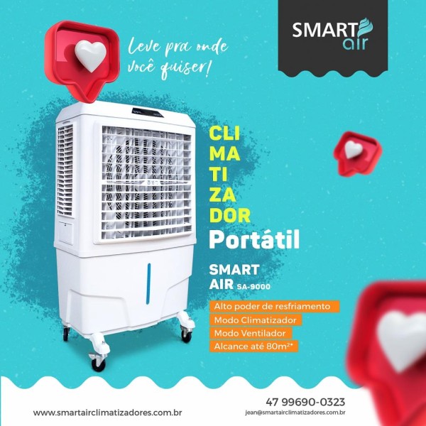 climatizador portátil com água