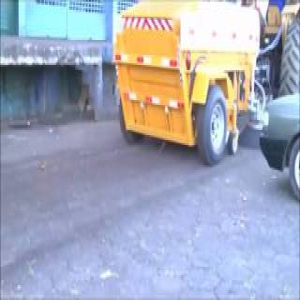 varredora coletora rebocável