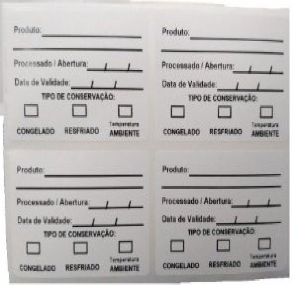 etiqueta de patrimônio personalizada