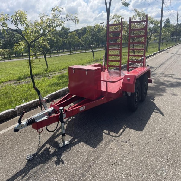 reboque para transporte de gerador