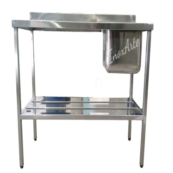 bancada de inox para cozinha sob medida