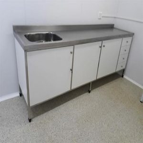 bancada de inox para laboratório